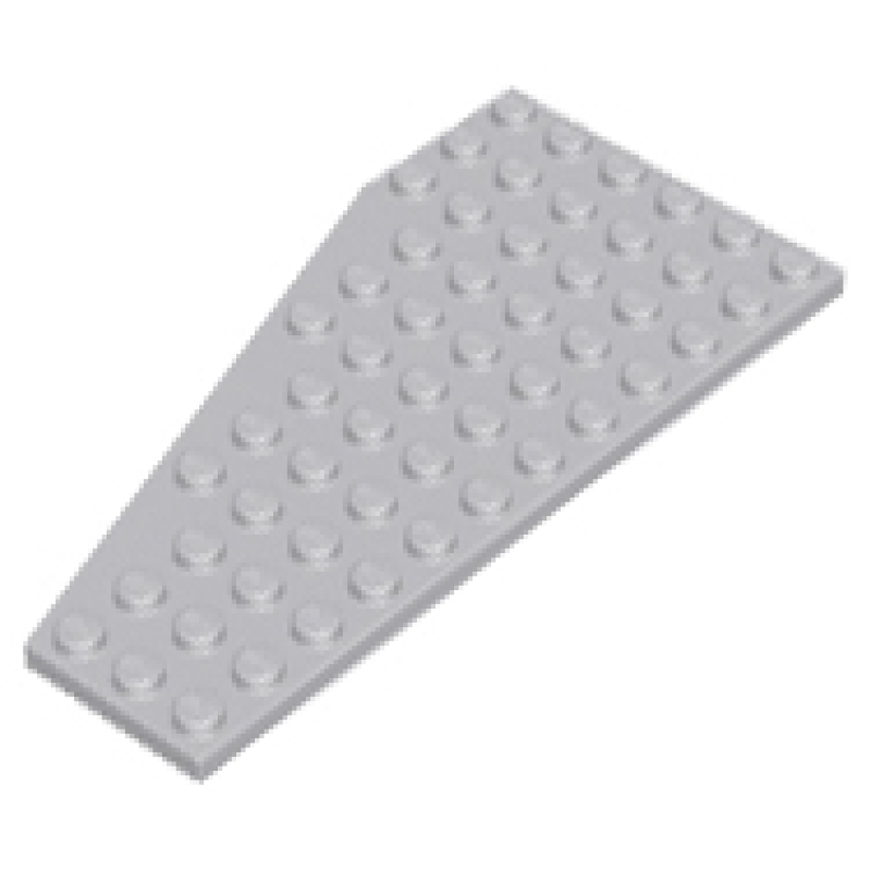 Wig, Plaat 12x6 Rechts Light Bluish Gray